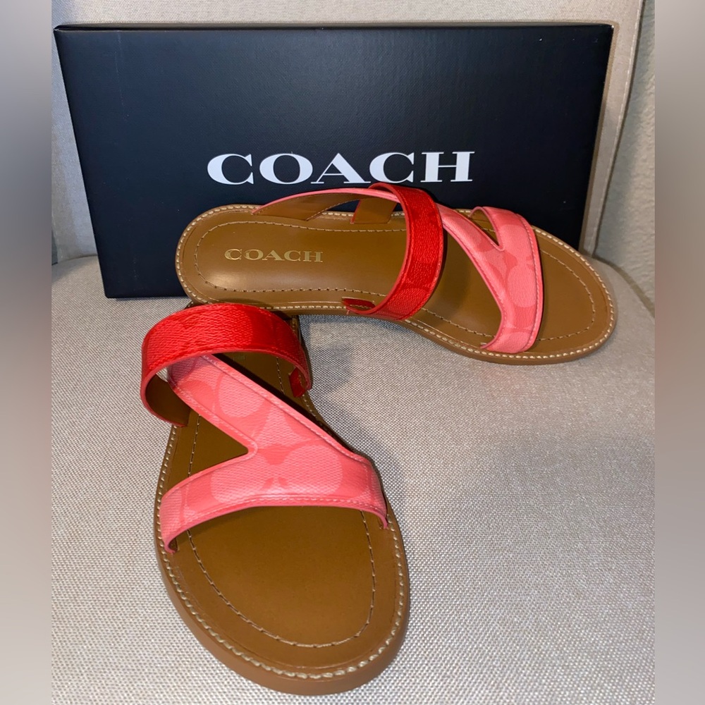 New Coach Sandals size 7.5 with box